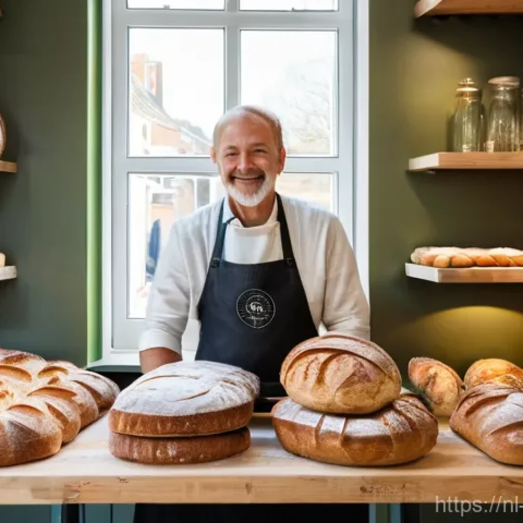 제과제빵 직업의 전망과 변화 - **Sustainable & Local Artisan Bakery Scene**
    A bright, inviting interior of a modern Dutch artis...